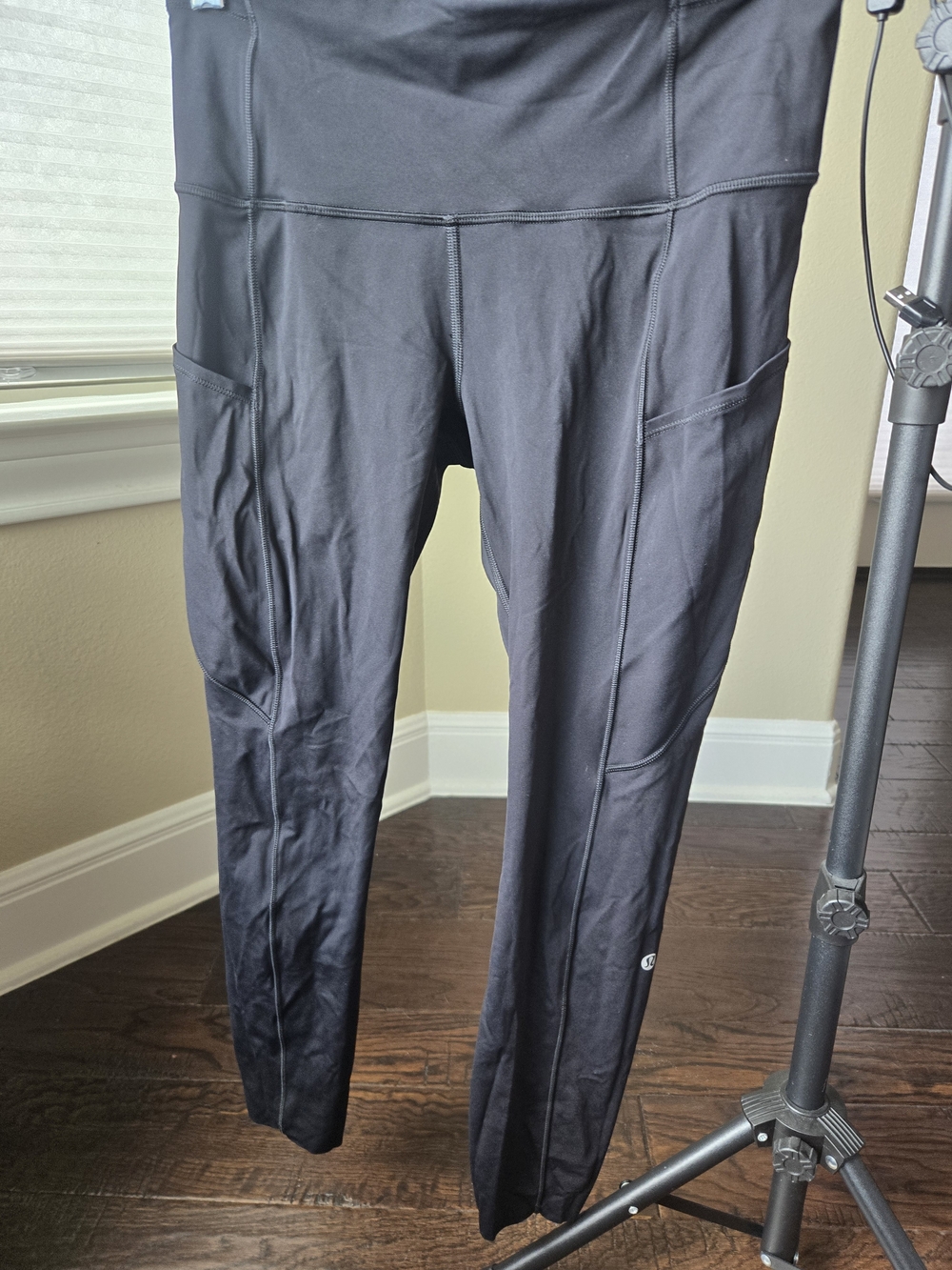 lululemon athletica Black High-Rise Leggings with Side Pockets